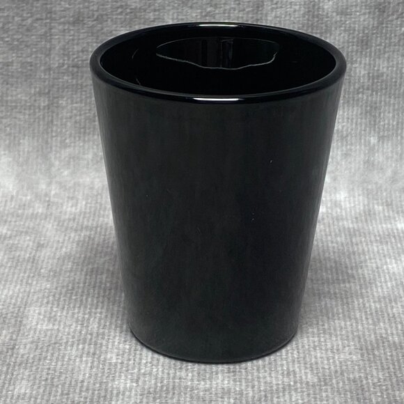 Jack Daniel's Vintage Black Ceramic Shot Glass Gold Lettering Whiskey Libbey - Picture 4 of 9